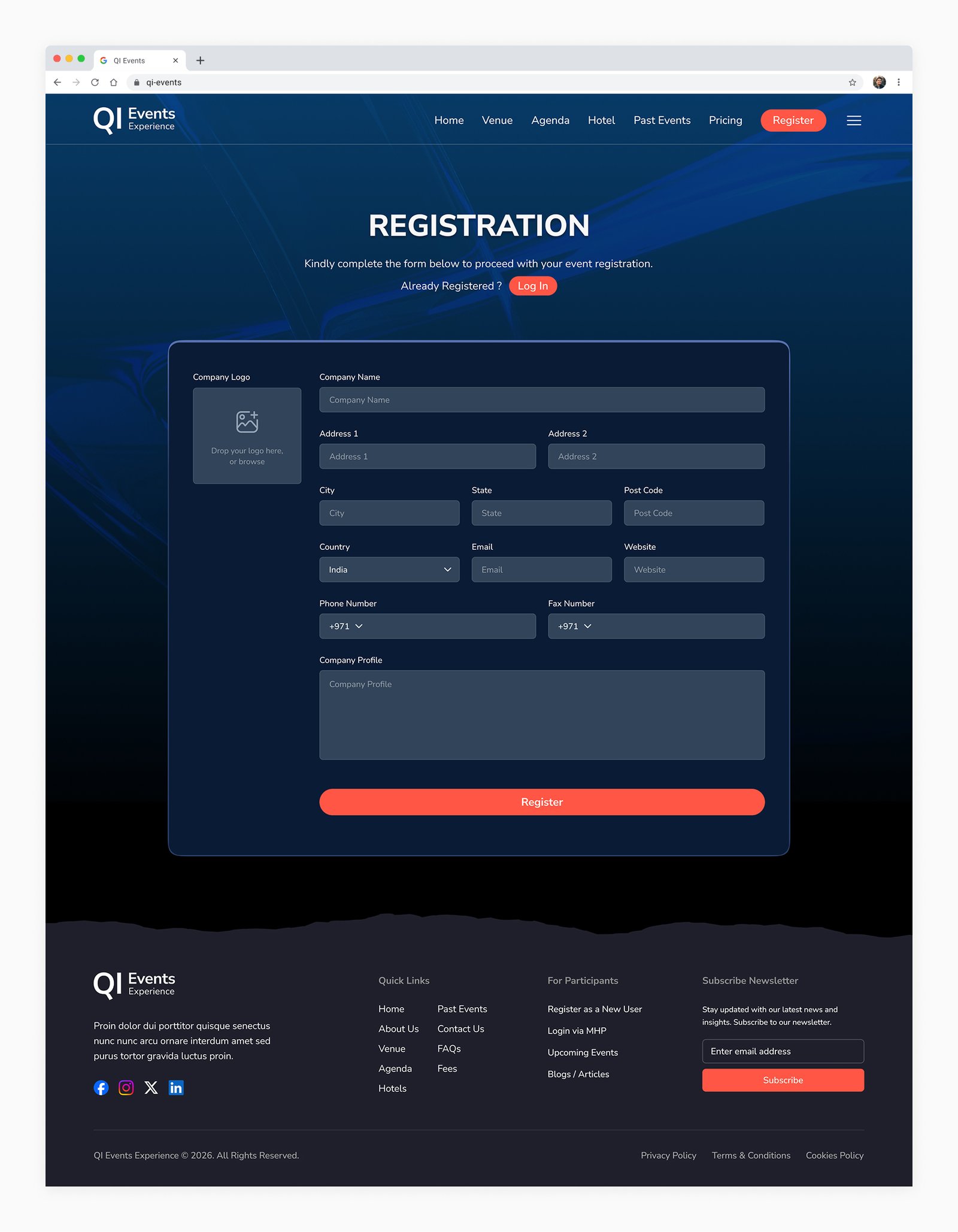 QIEvents-UI