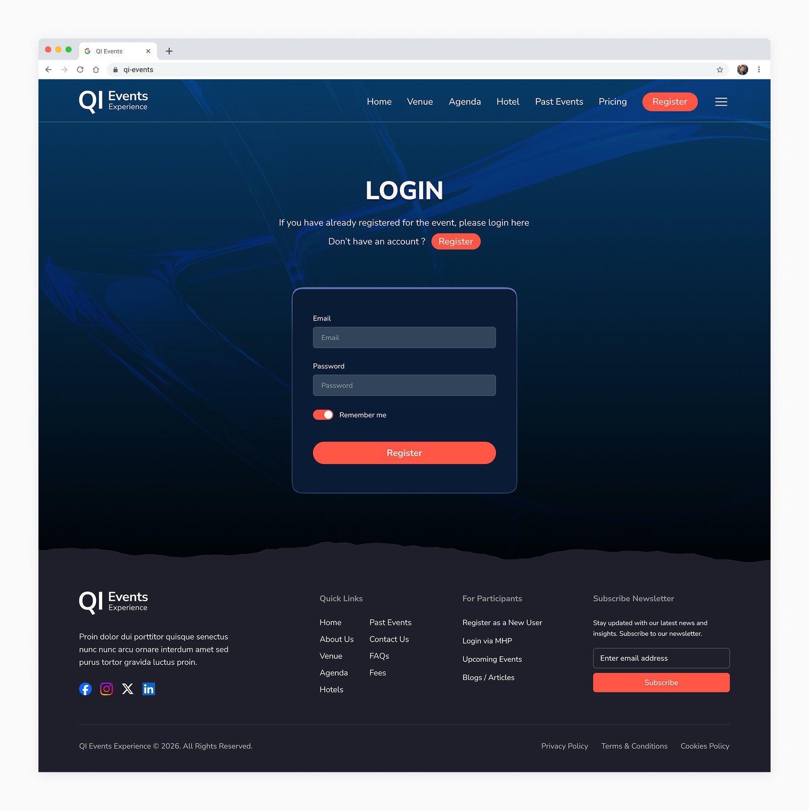 QIEvents-UI