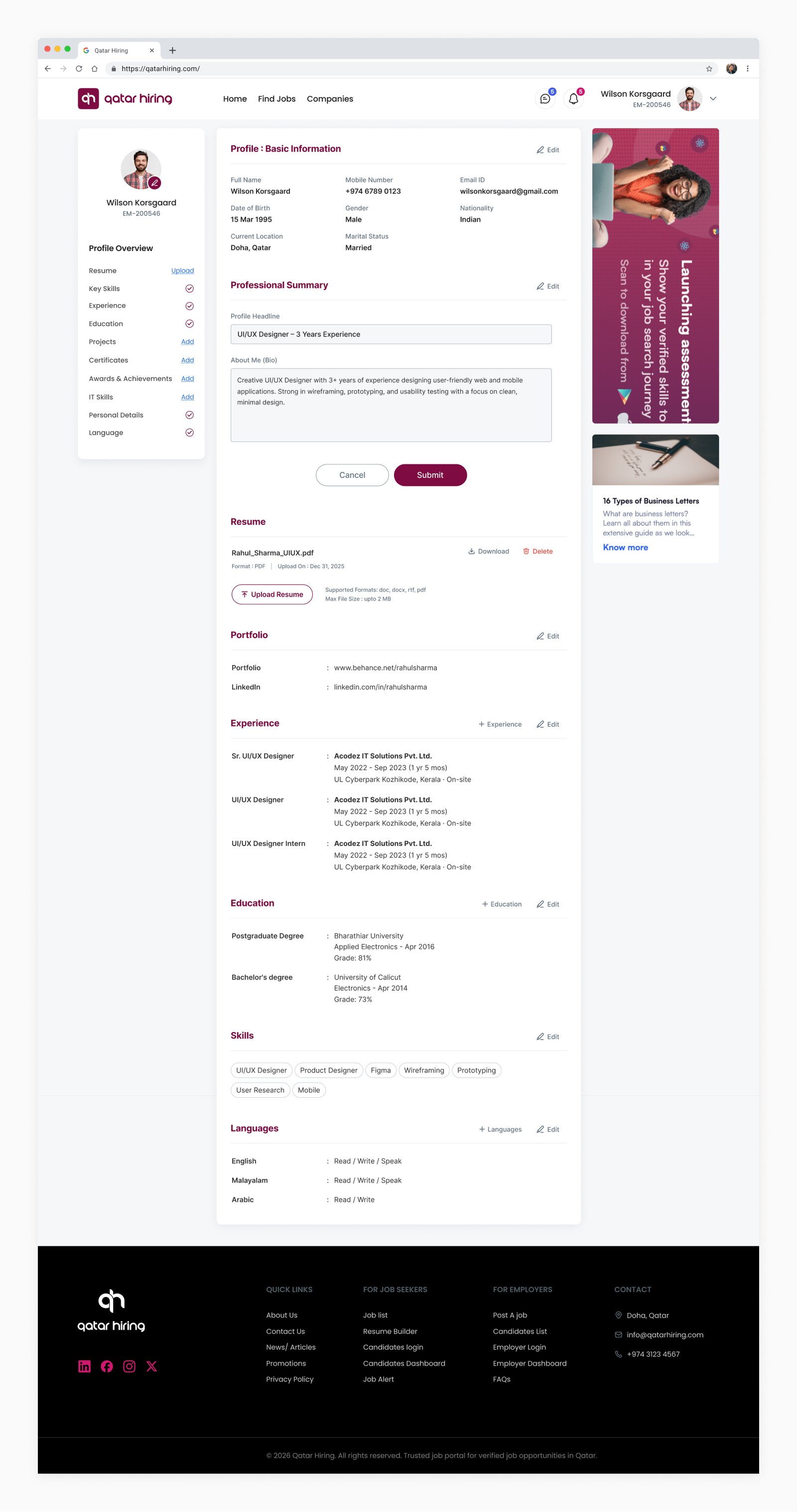 QatarHiring-UI