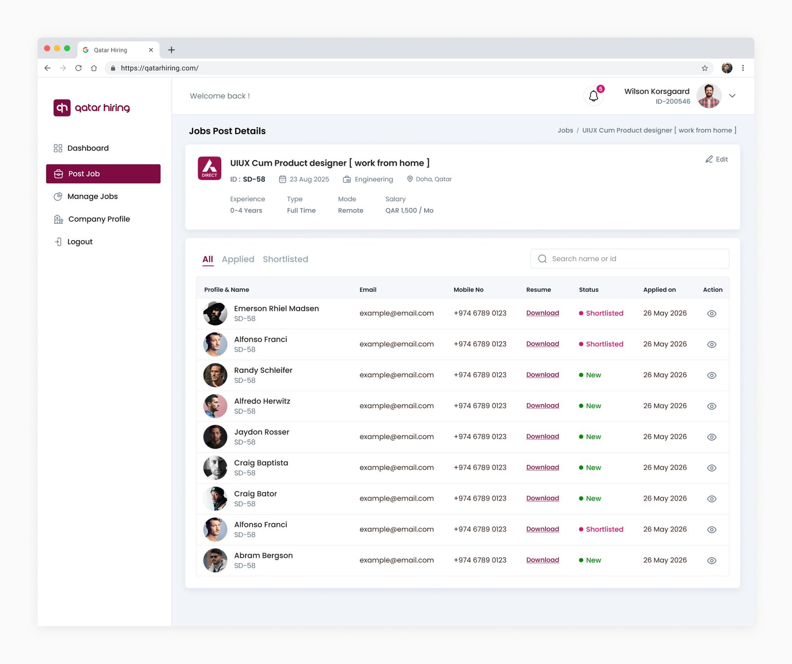 QatarHiring-UI