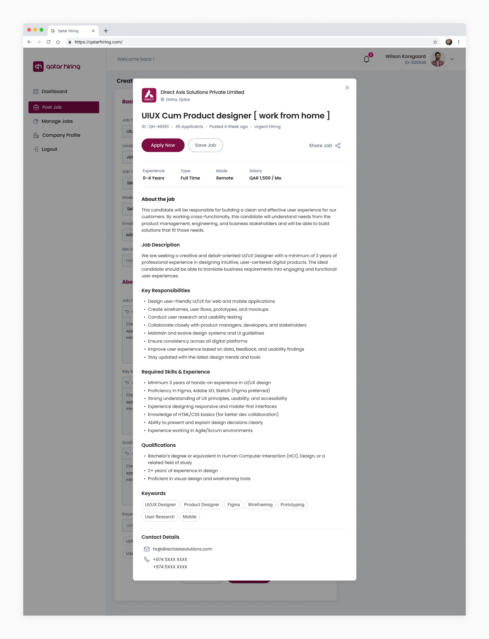 QatarHiring-UI